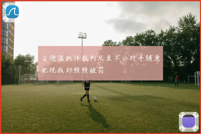 古德温批评裁判尺度不公对手随意犯规我却频频被罚
